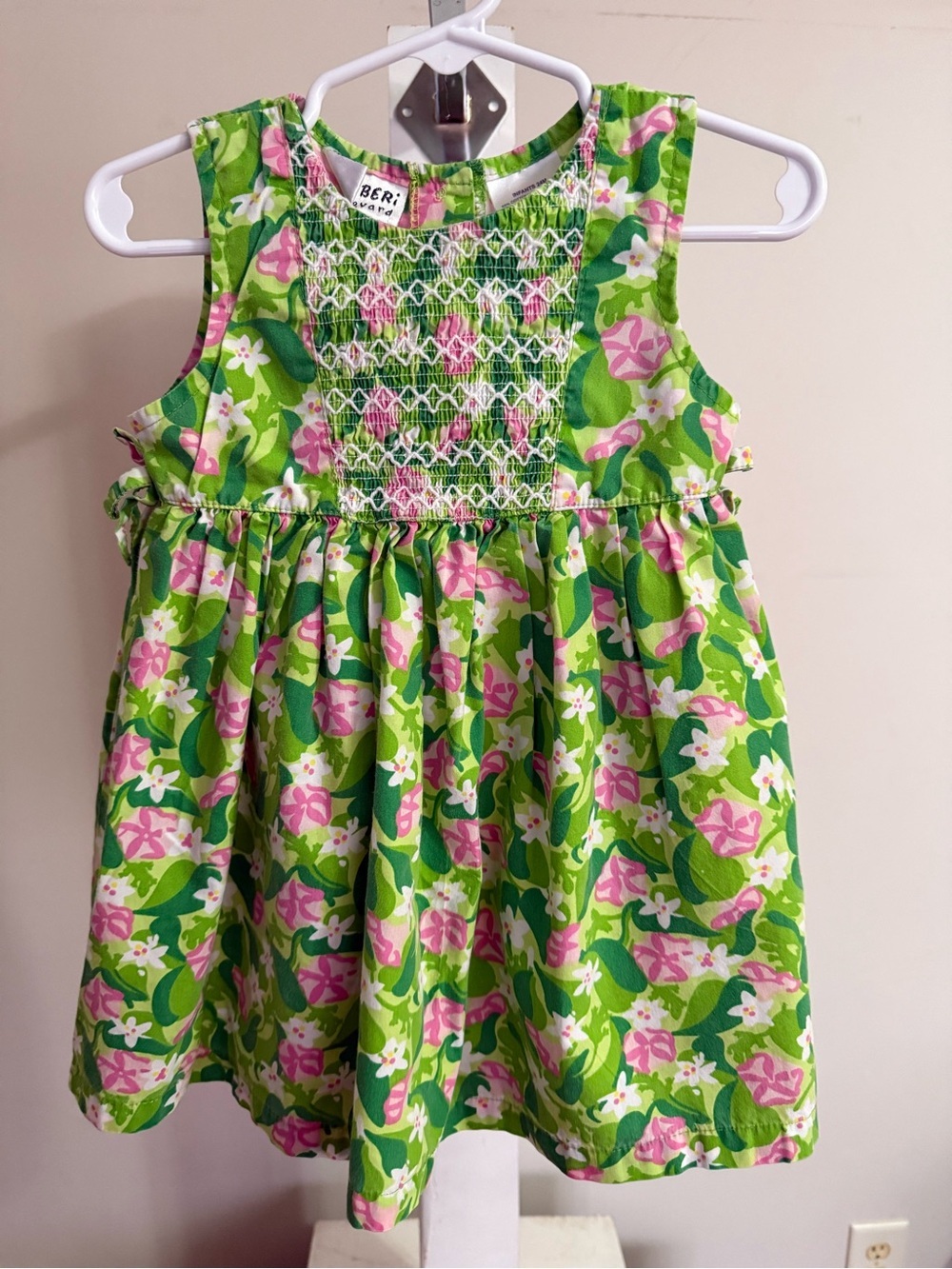 Blueberi Boulevard Floral Smocked Dress